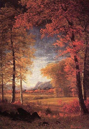 Albert Bierstadt Autumn in America, Oneida County china oil painting image